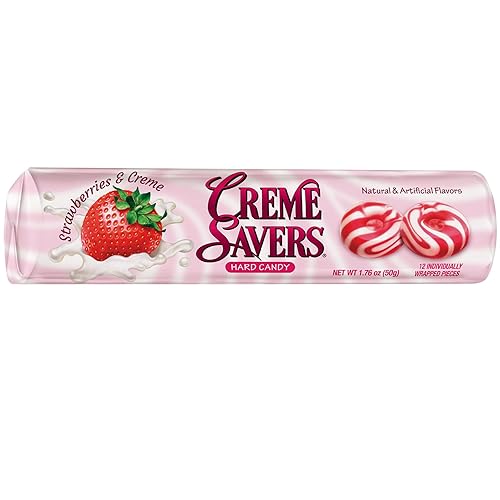 Miniatura 10 de Creme Savers - Caramelo de fresas y crema, el sabor de fresas frescas remolinadas en rica crema, los clásicos originales Creme Savers traídos a ti