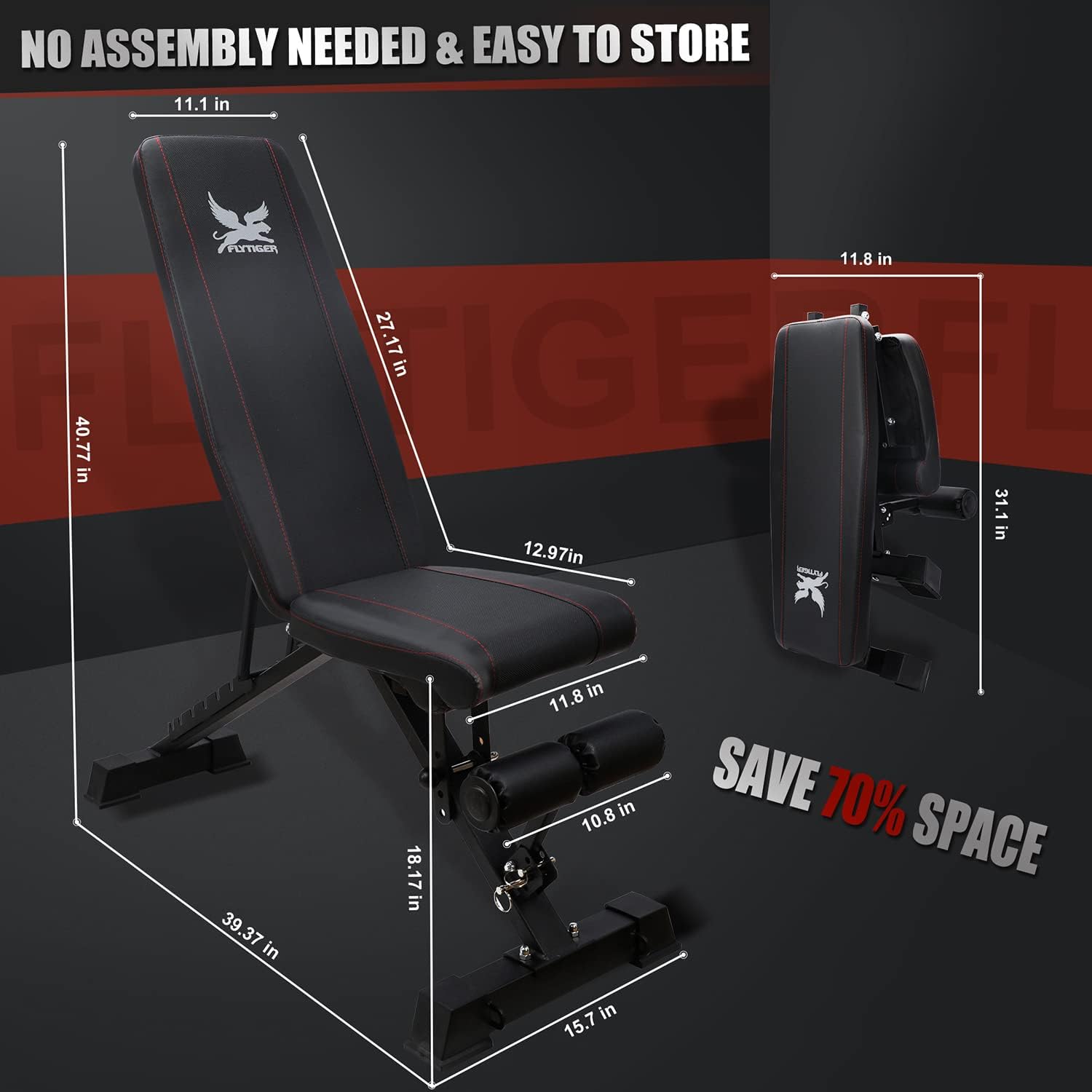 3WAY調整可能トレーニングベンチ SUNSPORT トレーニングベンチ 3WAY