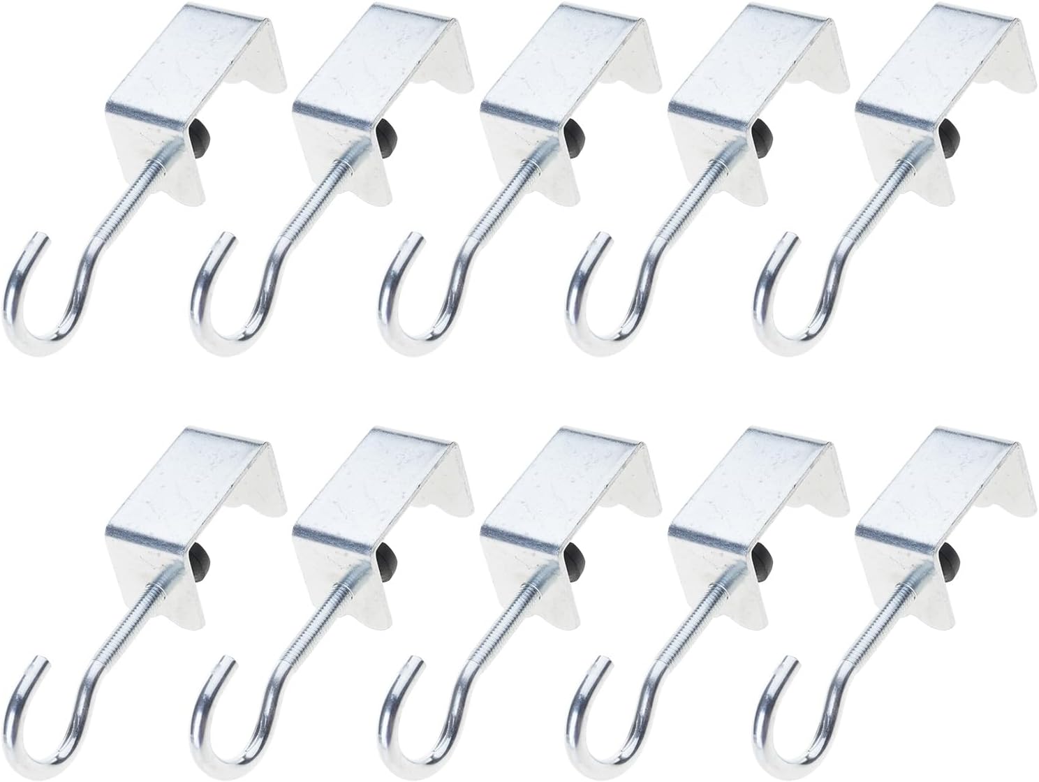 360 Degree Iron Swivels Hook Under Desk Space Saving Organizers Rotatable Designs Hangs Bags Towels Keys 5 / 10pcs Table Hook