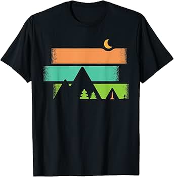 Amazon.com: Summer Night Outdoor Mountain Retro Hiking
