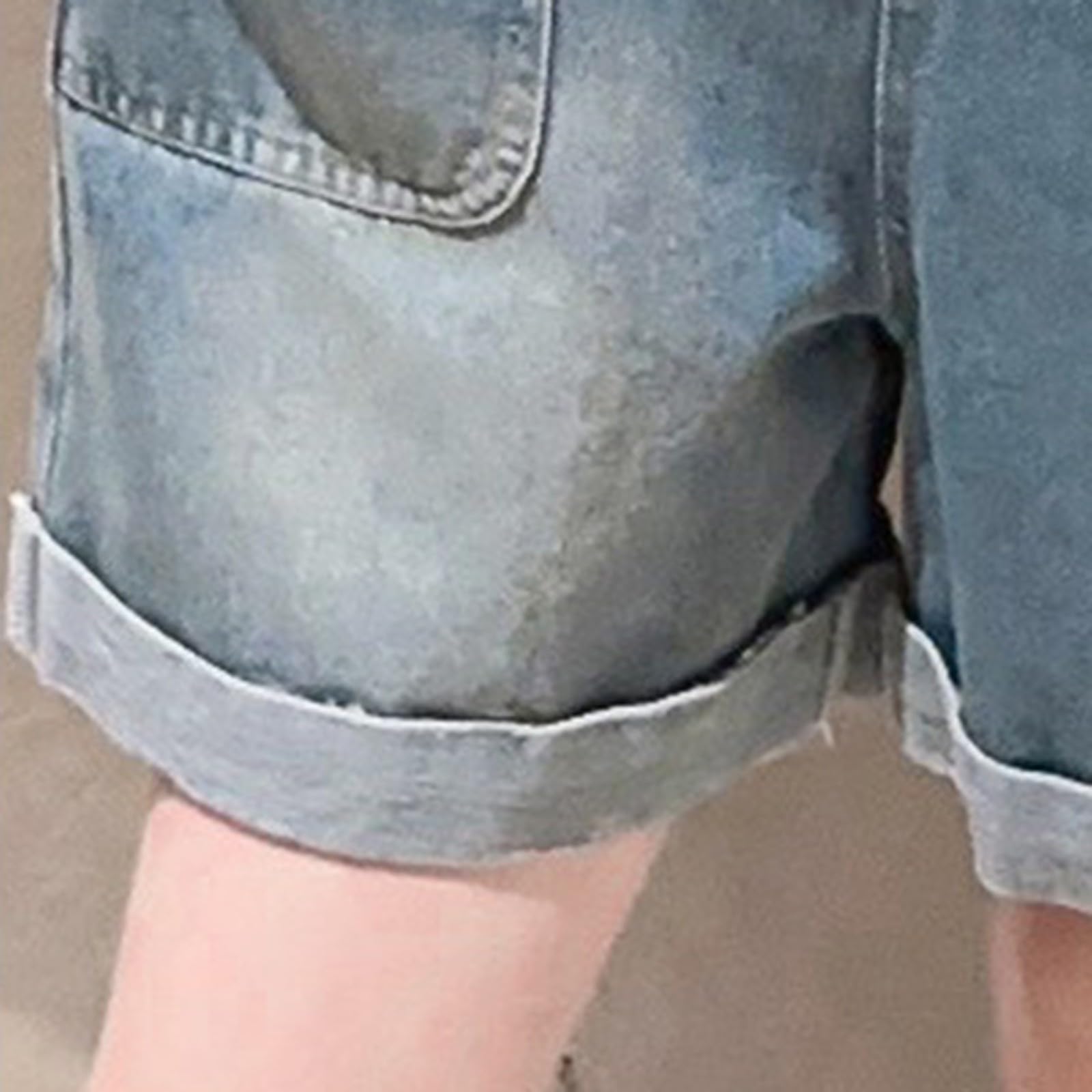 Kurze Latzhose Jeans,Mädchen Overall Sommer,Baggy Jean Jumpsuit mit Taschen,Verstellbare SchulterträGer,Klamotten Teenager Mädchen Trend Set für Aktivitäten zu Hause oder am Strand.
