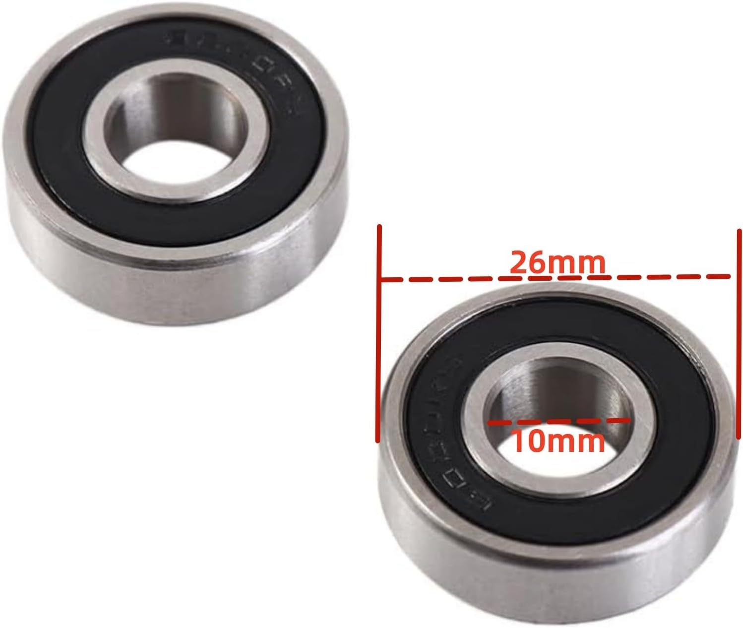 XYAUTO Bicycle Axle Hollow Hub Axle with Bearing, Bicycle Wheel Hub Axles Kit Front and Rear, fit Mountain Bike Quick Release Hubs 108mm/145mm