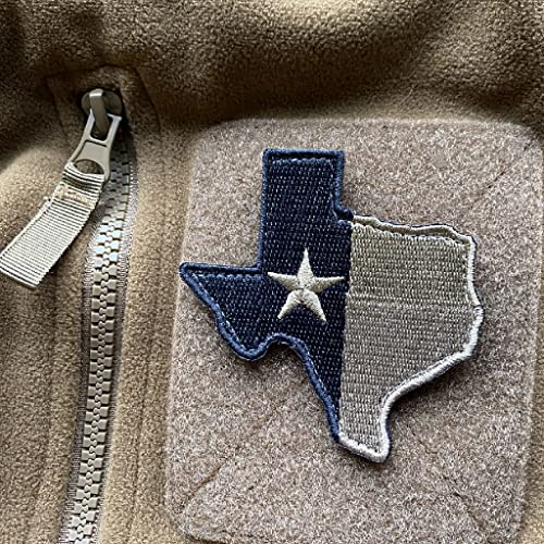 Die-Cut Tactical Texas Patch - Coyote Tan