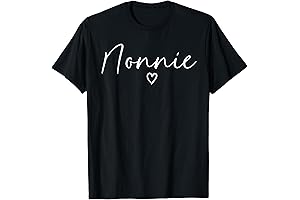 Grandmother's Sentimental Gift: Nonnie Heart T-Shirt