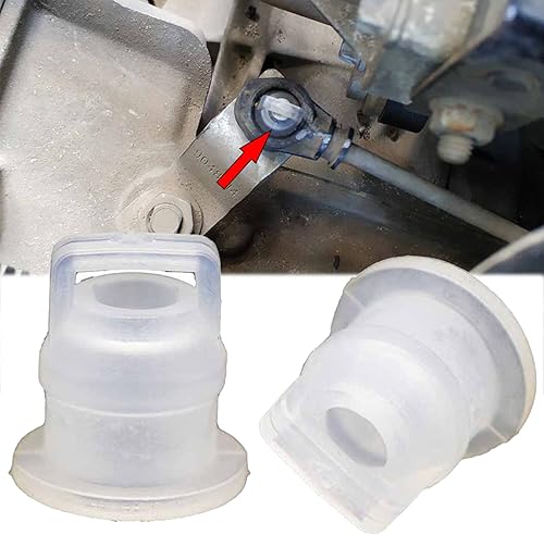 Caja de cambios automática Gear Shift Cable Linkage Buje Kit de reparación de manga de goma 68064273ab para Opel transparente (2PCS)