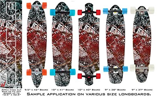 Tissue - Decal Style Vinyl Wrap Skin fits Longboard Skateboards up to 10