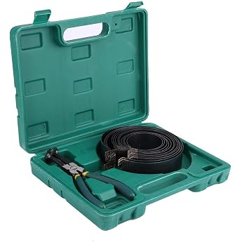 Piston Ring Tool Piston Ring Tension Band Set Engine Piston Ring Tension Band Piston Ring Pliers Set with Pliers Car Engine Piston Ring Compressor Pliers Set Piston Ring Installer