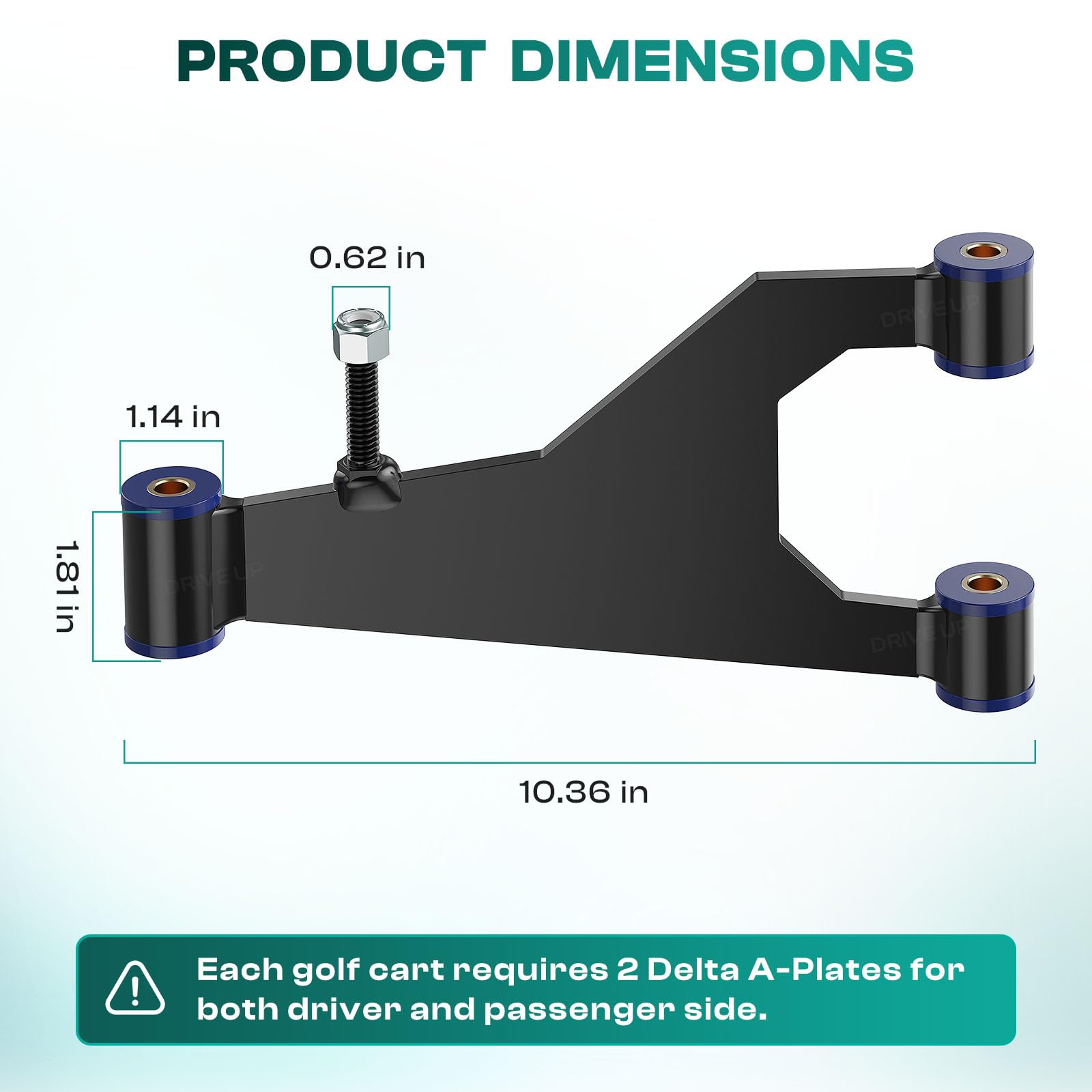Amazon.com : DRIVE UP Delta A-Plate Sub Assembly for Club Car DS