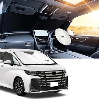 ヴェルファイア 40系 カー サンシェード フロントガラス 車種専用 40系 日除け 遮光断熱 2WAY収納袋付き uvカット 暑さ対策 | 猛暑対策・4層断熱構造,強力な遮光断熱機能,車内温度を抑制,専用設計で隙間なくピッタリ,内装劣化防止,サンバイザーで挟んで固定,2WAY収納袋,ハンドルカバーとして使用可能,高耐久性,折りたたみ式,収納しやすい