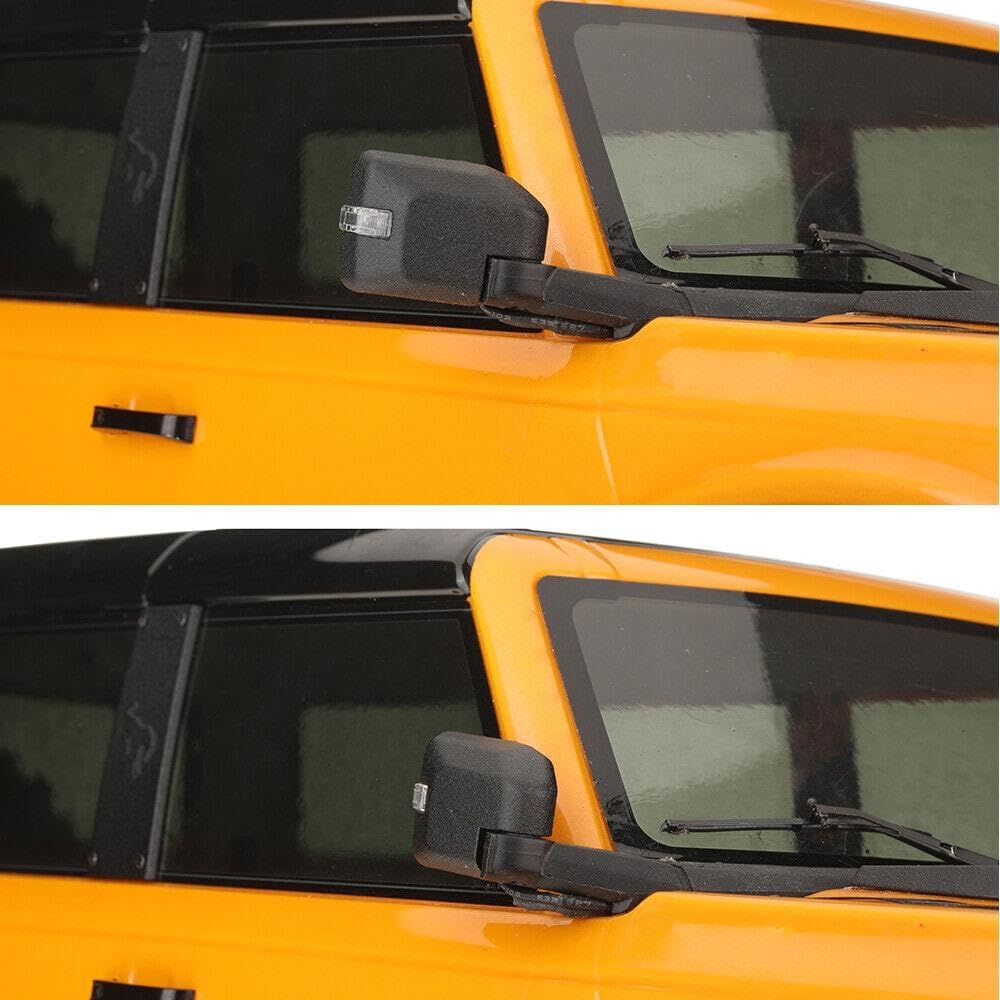 1/10 RC Crawler Car 3mm Lamp Bead Foldable Rearview Mirror Simulation RC Upgrade Part for Traxxas TRX4 2021 SCX10 II 90046 1/10 RC Car