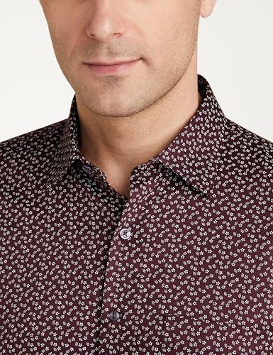 Image of Van Heusen Formal Printed Shirt for Men| Premium Cotton| Full Sleeves| Slim Fit |Breathable Fabric