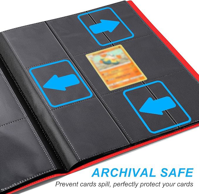 Trading Card Binder 9 Pocket, 360 Pockets Collectible Trading Card Album - Image 3