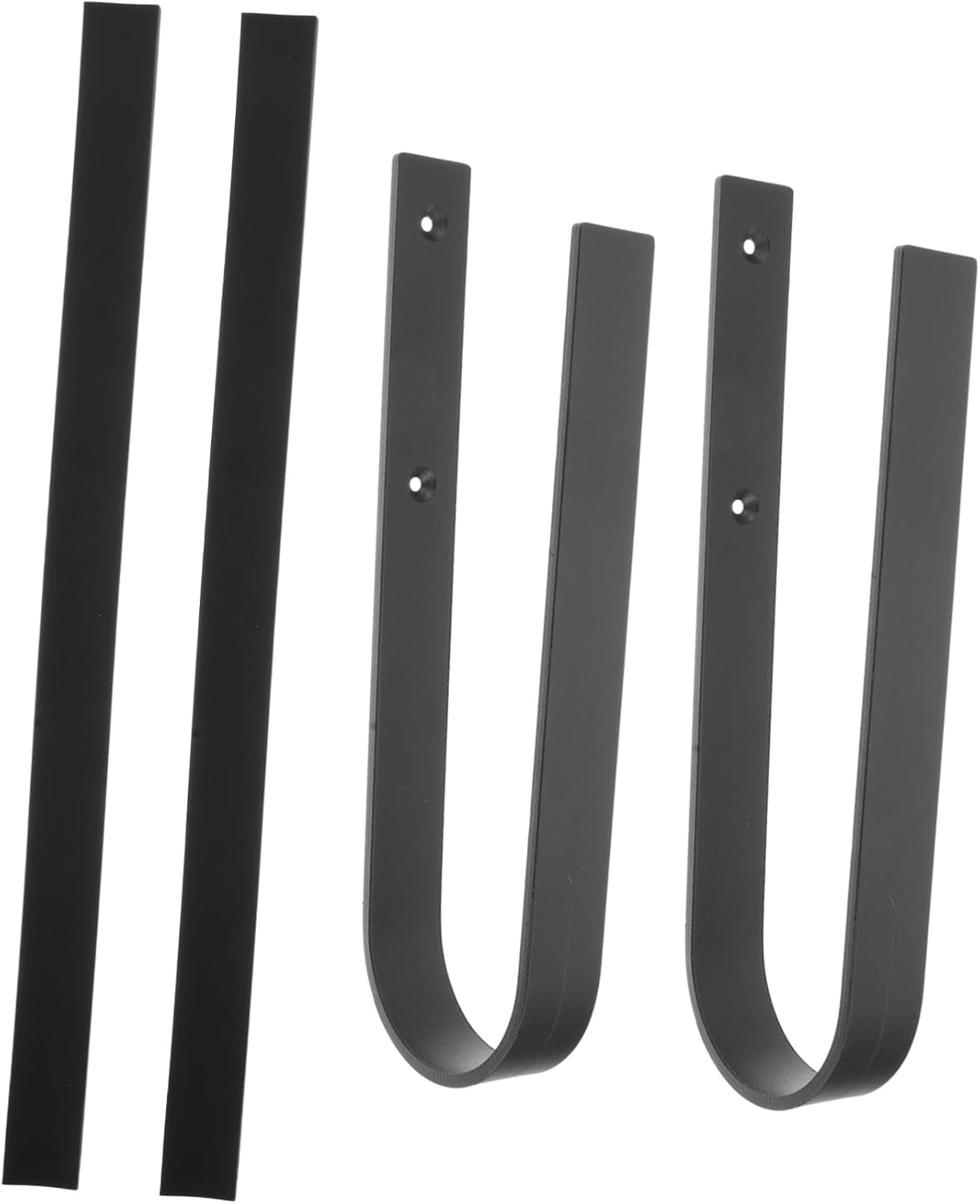 YARNOW 1 Set Wall Mount Surfboard Hook Organizer Durable Storage Rack for Skateboards Sleds and Snowboards Space Saving Design for Home Sports Gear Organization Deep Grey with Protective