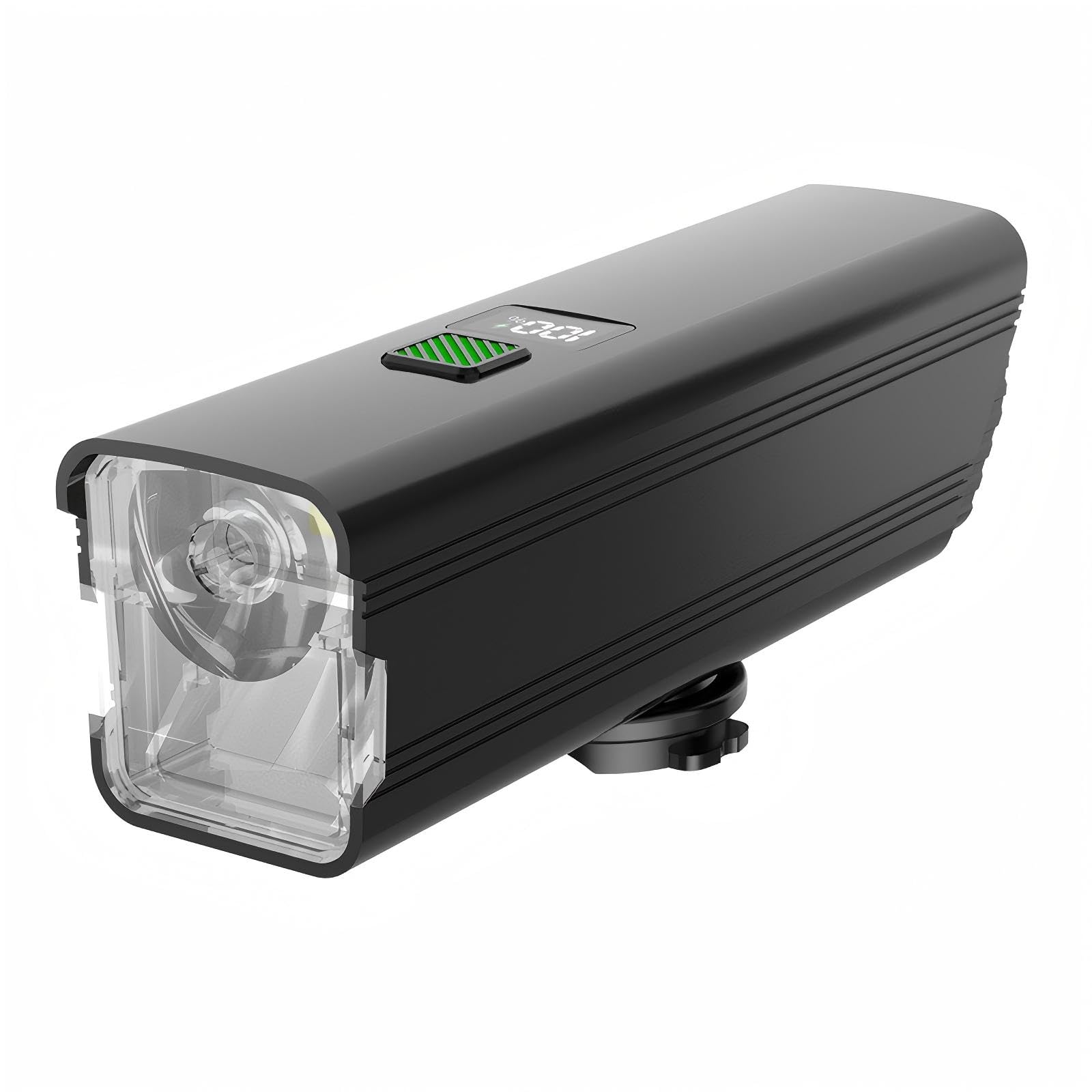 Zenbanzer Bike Lights Front,Super Bright LED Bicycle Lights, Electric Level Digital Display,USB Rechargeable,IP65 Waterproof Bike Light Set for Mountain, Motorbike Lamps (3000mAh)