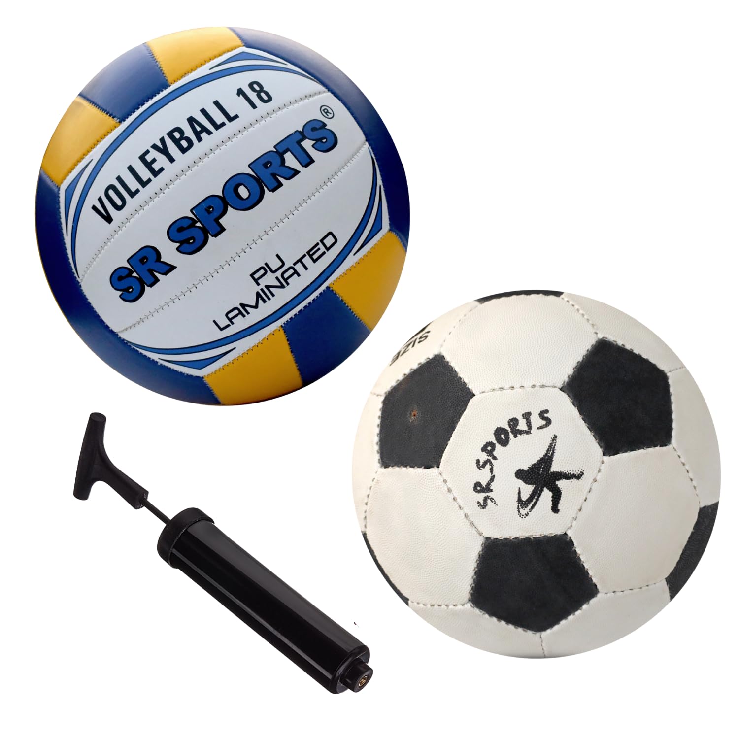 Volleyball & Football Combo with Pump | Durable Sports Set for Training, Matches & Recreational Play | Long-Lasting Balls for Indoor & Outdoor Use-picture-27