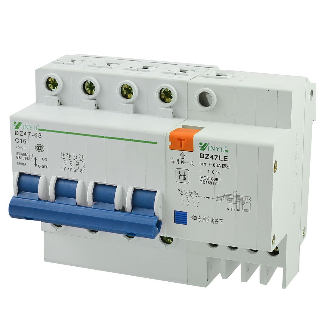Disjoncteur résiduel DZ47LE 4P AC 400V 16A pour sécuriser les machines de votre atelier