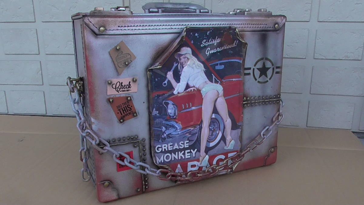 Amazon.co.jp: 着払 トランクアタッシュケース カバン シャビー  