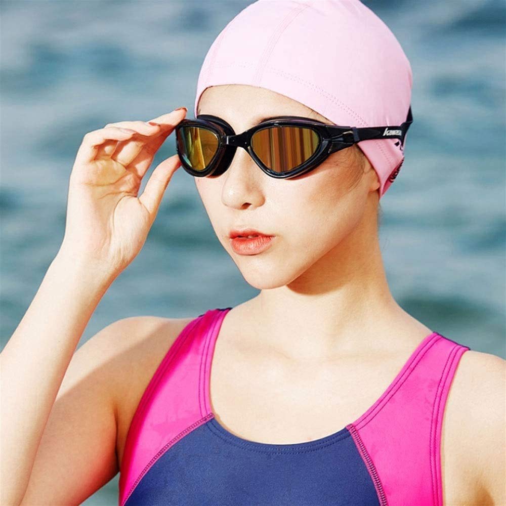 JINGYAN Occhialini da nuoto Occhiali da nuoto, lenti anti-nebbia HD, occhiali sott'acqua senza perdite, confortevole pezzo di naso, piscina in silicone in gomma resistente morbido