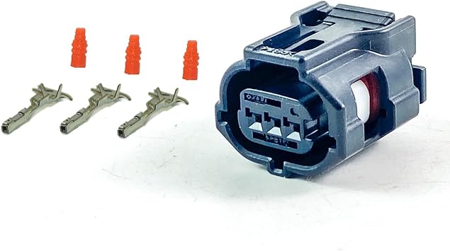 1x Connector 3-way for Headlight Leveling Motor 90980-12353 w/out wire