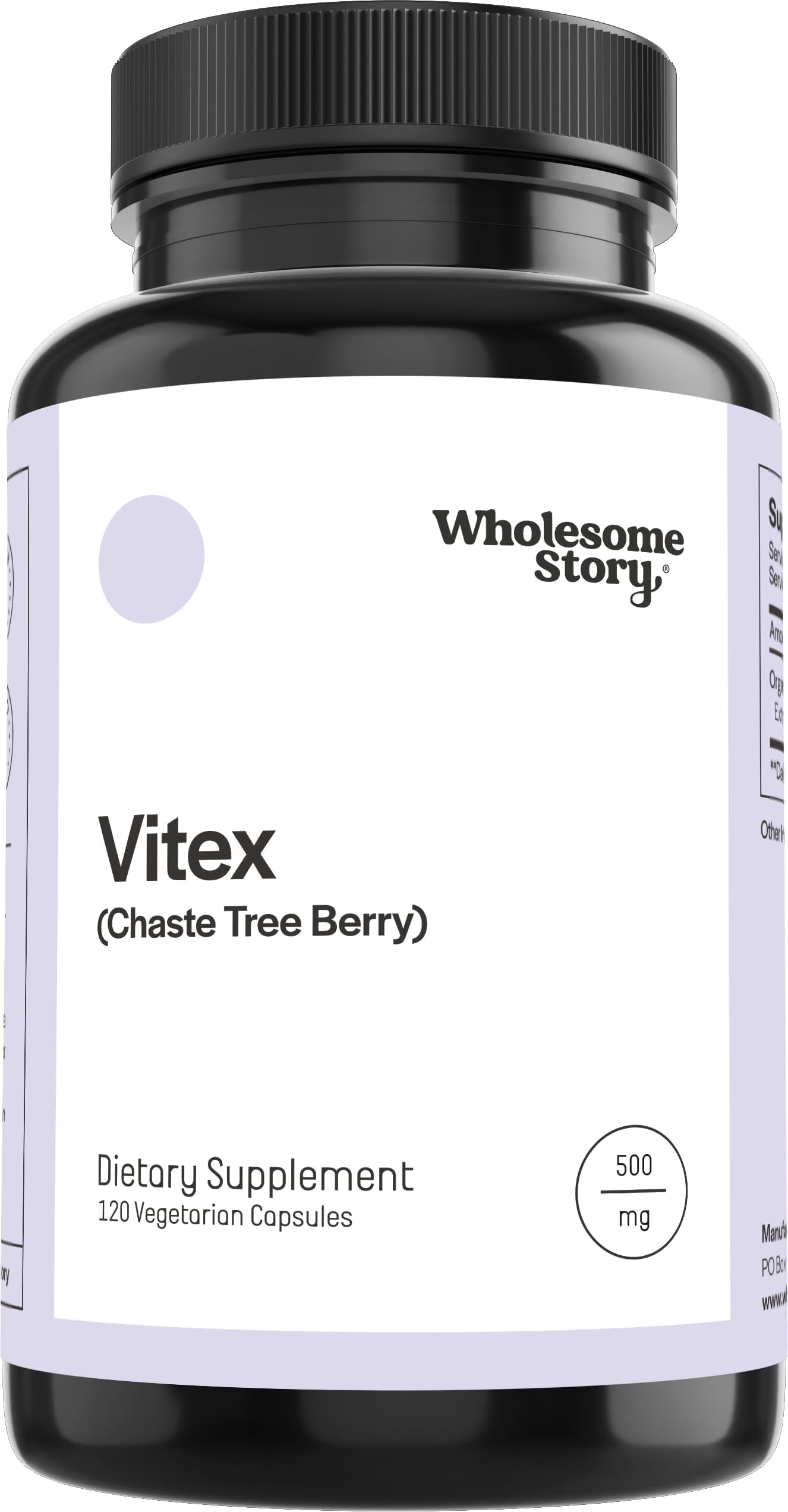 Organic Vitex Chasteberry Supplement for Women | Hormone Balance, Fertility Support & Period Regulation | Vitex Berry Agnus Castus Extract | 120 Capsules | Chaste Tree Berry