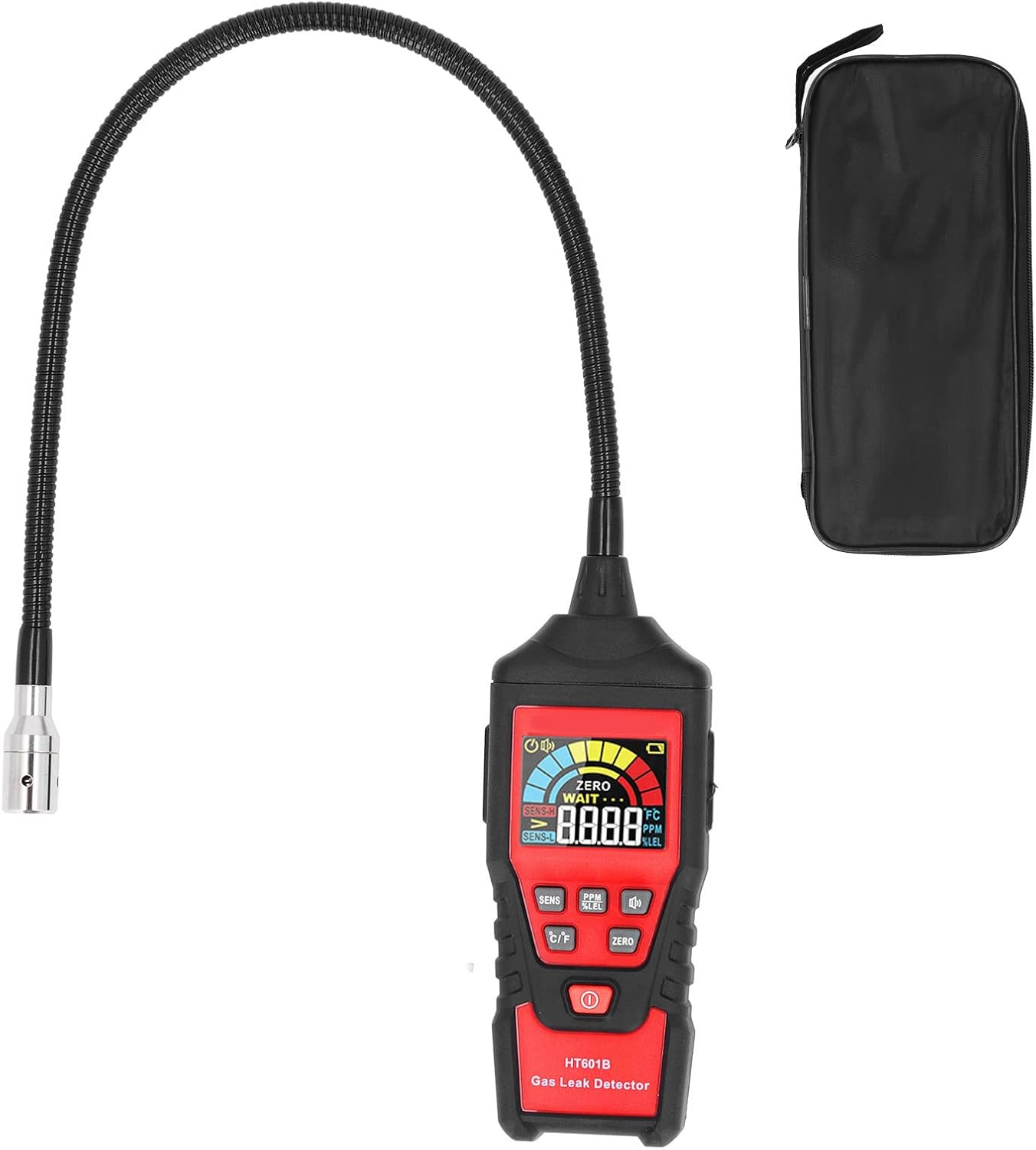 Sound Light Gas Leak Detector Gas Detector Alarm LCD Digital Display Gas Leak Tester for Home