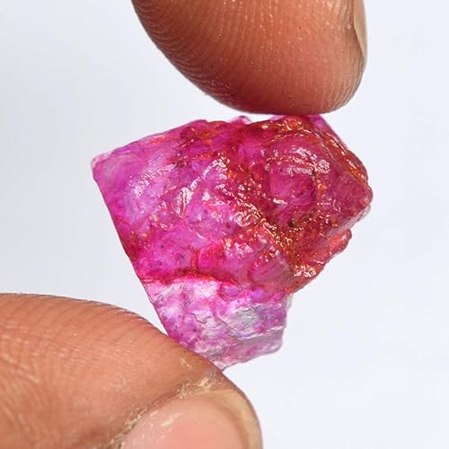 Miniatura 2 de Auténtico rubí rojo de 6.50 quilates con certificado natural de rubí en bruto con cristales curativos, Gema, africano - rubí rojo