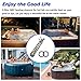 Adabuing 5.5KW 240V Titanium Hot Tub Spa Heating for Universal Heating Element Replacement for Flo-Thru, Also fit for Balboa Spa Heater Element and Spas Electric Heaters Or Swimming Pools -(10 inch)