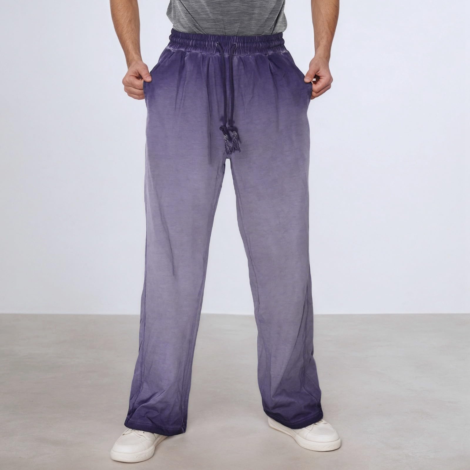 Trainingshose Herren Sporthose Lang Pants Entspannte Laufhose Baumwolle Relaxed Jogginghose Sweatpants Loose Fit Freizeithose Stretch Weich Hosen Mit Kordelzug