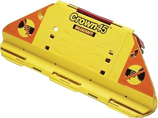 Milescraft 1405 Crown45 Crown Molding Jig - Right-Side-Up Miter Saw Tool for 38° 45° 52° Angles, 2-5.5" Molding