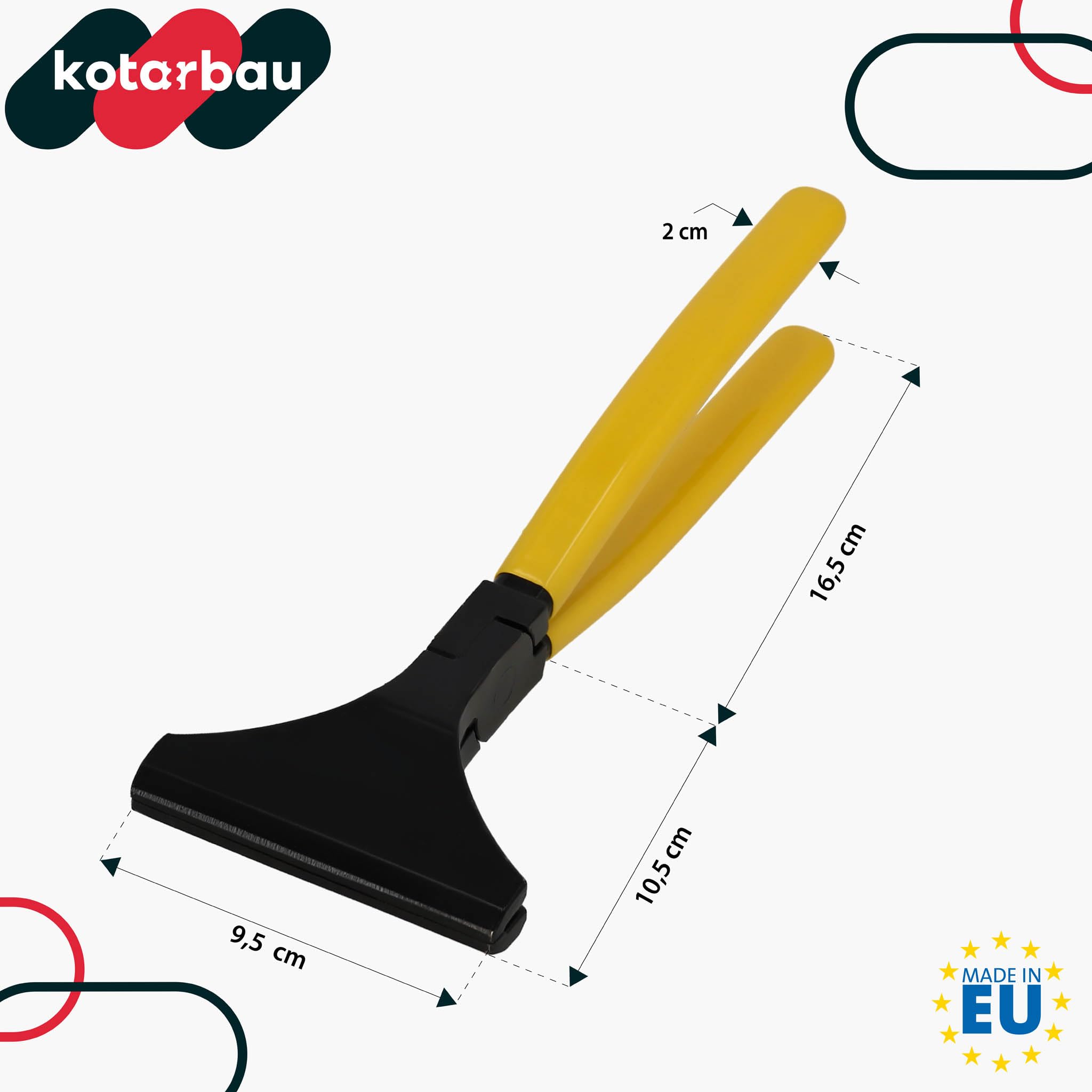 KOTARBAU® Szczypce składane proste 10 cm, szerokie szczypce do blachy