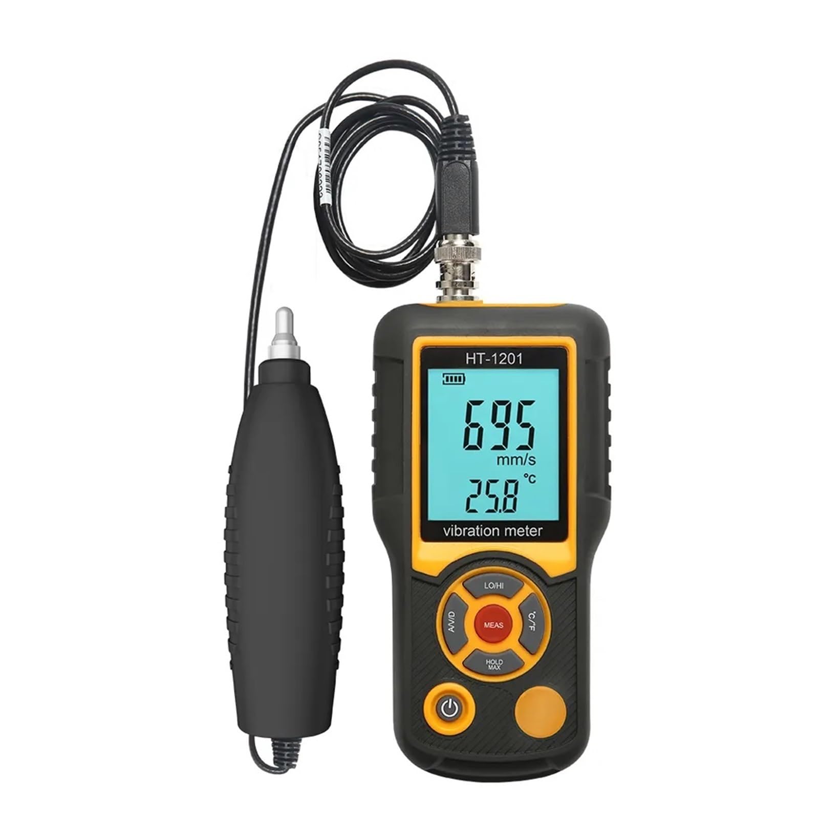 Mechanical/Building Vibrometer Tester Analyzer Handheld Digital Vibration Meter Portable for Industrial Inspection