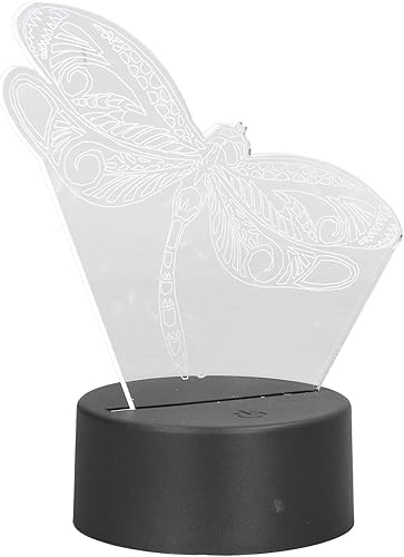 Luz nocturna 3D, lámpara de ilusión 3D, 7 colores que cambian de color, acrílico transparente 3D, luz nocturna LED para dormitorio, regalo de Luz nocturna 3D, lámpara de ilusión 3D, 7 colores que cambian de color, acrílico transparente 3D, luz nocturna LED para dormitorio, regalo de
