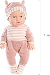 Enjoyin 12'' Baby Doll Toy Set with Accessories Includes Carrier Bassinet Bed, Pacifier, Blanket, and Pillow, Baby Doll Toy for Toddlers 36 Months and Up