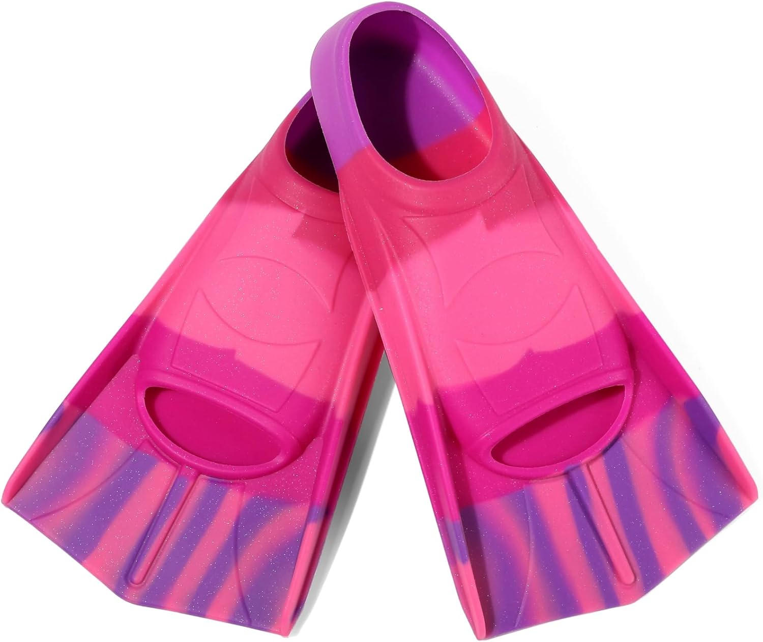 Kids Swim Fins,Short Fins Youth Swimming Flippers for Lap Swimming Training for Girls Boys
