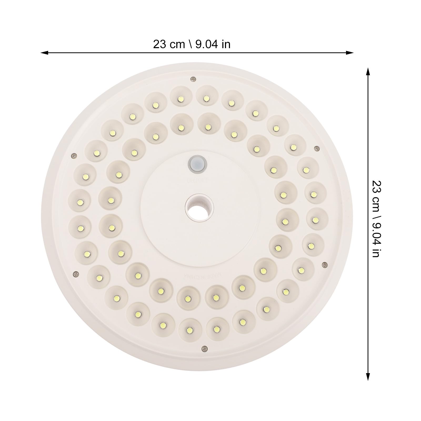 Solar Fahnenmastleuchte mit 48 Leds, 3, 7v 2500mah Akku, Weiß | Ip55, Abs Gehäuse, Nachtbeleuchtung bei Stromausfall, 48x6mm, für Flaggenanzeige im Freien