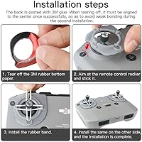 Vista 7 de INLIMA Accesorios para drones DJI Mini 2 Control remoto Joystick Rocker Stick Amortiguador para DJI Mavic Air 2/Air 2s/Mini 2 Accesorios para drones