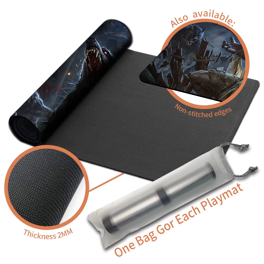 533 (1) - Tappetini da gioco MTG+borsa impermeabile gratuita, MTG Playmate Table Mat Dimensioni 60 x 35 cm, MTG Mouse Pad compatibile con MTG TCG CCG RPG