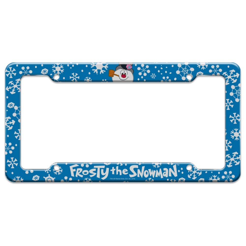 GRAPHICS & MORE Frosty The Snowman Snowing License Plate Tag Frame