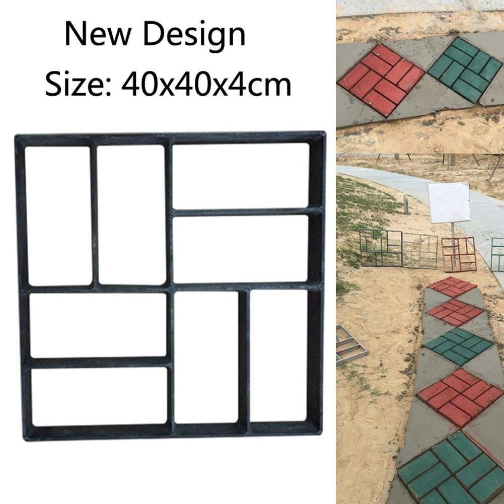 Formy do betonu nawierzchniowego, DIY forma do kostki brukowej dom podłoga w ogrodzie betonowa droga podjazd kamień
