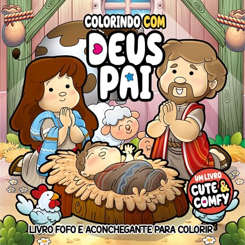 Colorindo com Deus Pai - Um Livro Cute & Comfy - Livro de Colorir Adulto