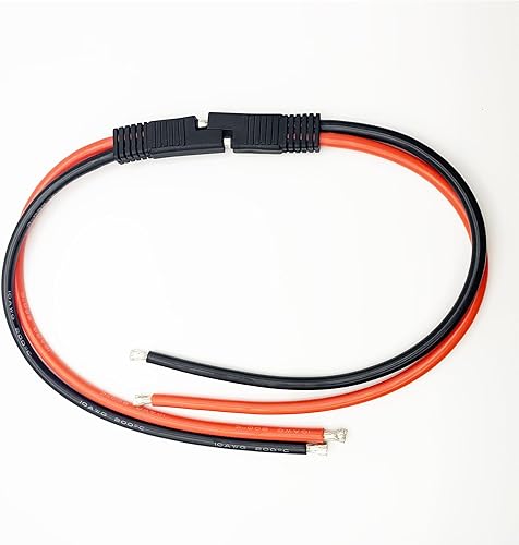 Miniatura 4 de Cable de extensión de conector SAE 10AWG de 11.8 in/1 pie, conector de desconexión rápida SAE Cable de extensión de panel solar para motocicletas,