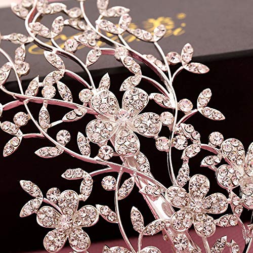 Diamentowa Tiara Modna Elegancka Ślubna Tiara Biżuteria Kryształowa Kryształowa Diadem Ślubna Impreza Grzebień Do Włosów Spinka Do Włosów Łańcuch Głowy Tiara