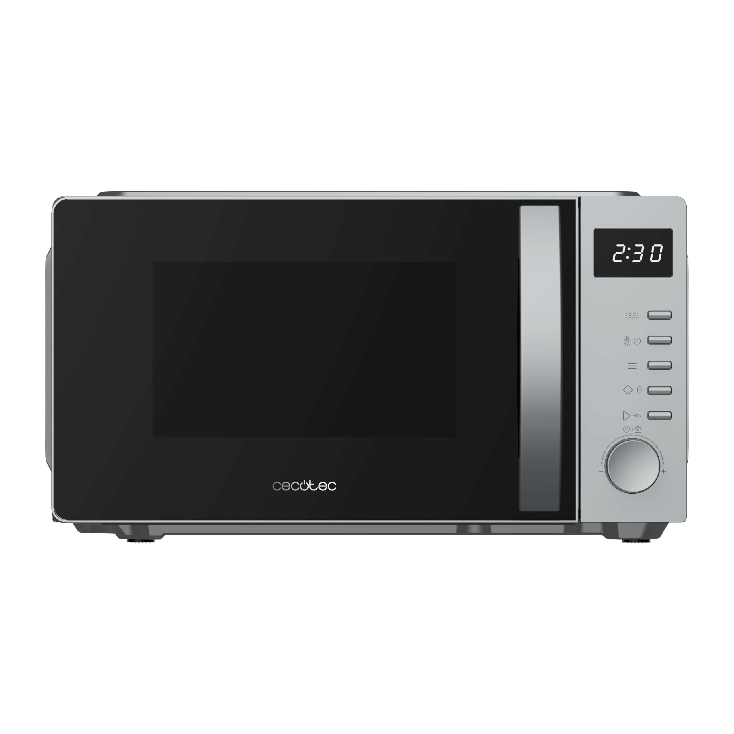 Cecotec Microondas Digital Proclean 5005 Silver. 700W, 20L, TecnologÃa 3DWave, 5 Niveles Potencia, Temporizador 30 Min, Descongelación, Pantalla con Reloj, Comidas Listas al Instante
