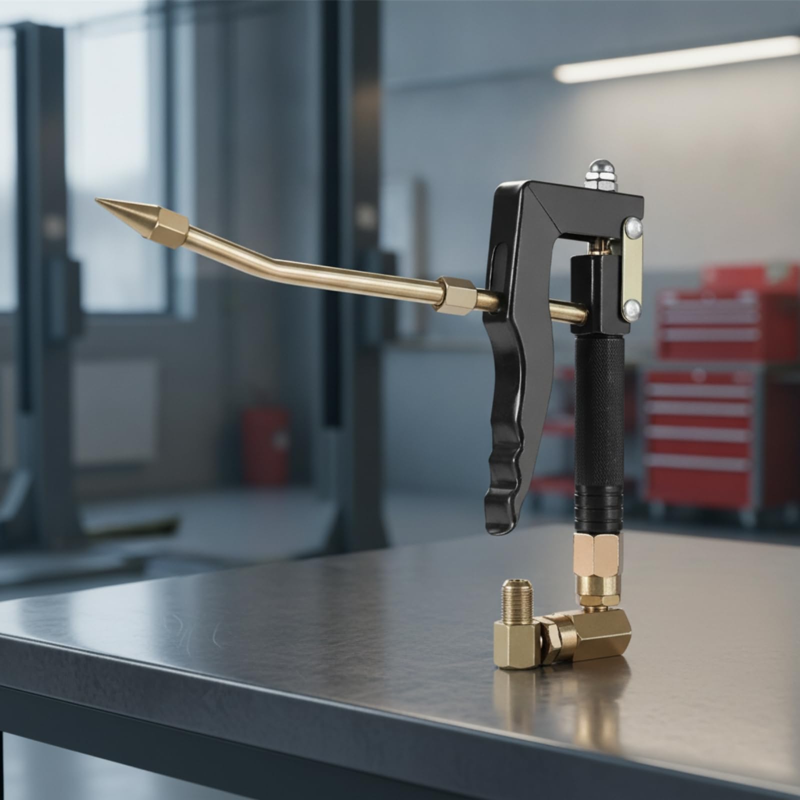 harayaa de Grasa Ensamblada de Aceite Tubo de Lubricación Conducto Hidráulico Línea de Salida Resistencia a Ambientes de Taller, Pistola De Engrase Universal De Alta Gama Estilo Italiano