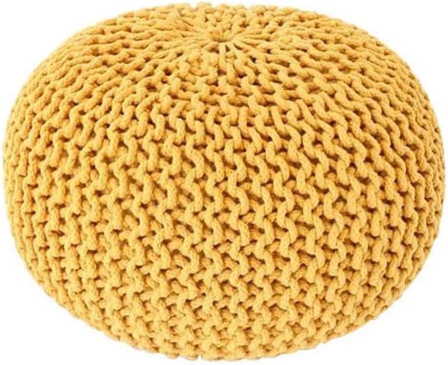 Tomo Corporation Stool, Yellow, Approx. φ19.7 x H11.8 inches (50 x 30 cm)