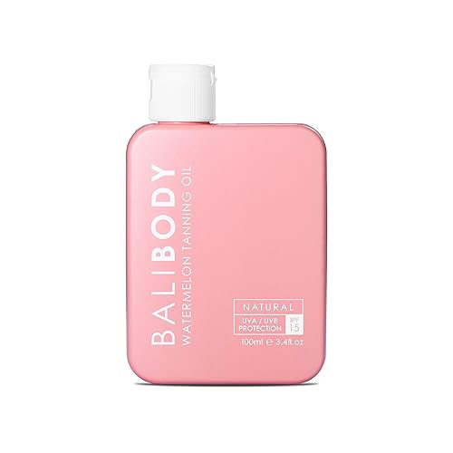 BALI BODY Watermelon Tanning Oil (NO SPF, SPF 6 & SPF15)  A deep natural tan with this hydrating, natural oil  100ml3.4fl oz  100% Australian Made &