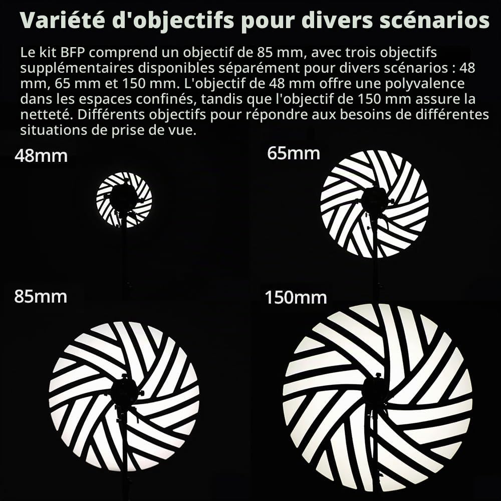 GODOX BFP Projecteur de lumière flash pour DP400IIIV DP600IIIV QT400III QT600III SK400II SK400IIV MS300 AD600Pro Flash stroboscopique et support GODOX AD300Pro (BFP KIT1)