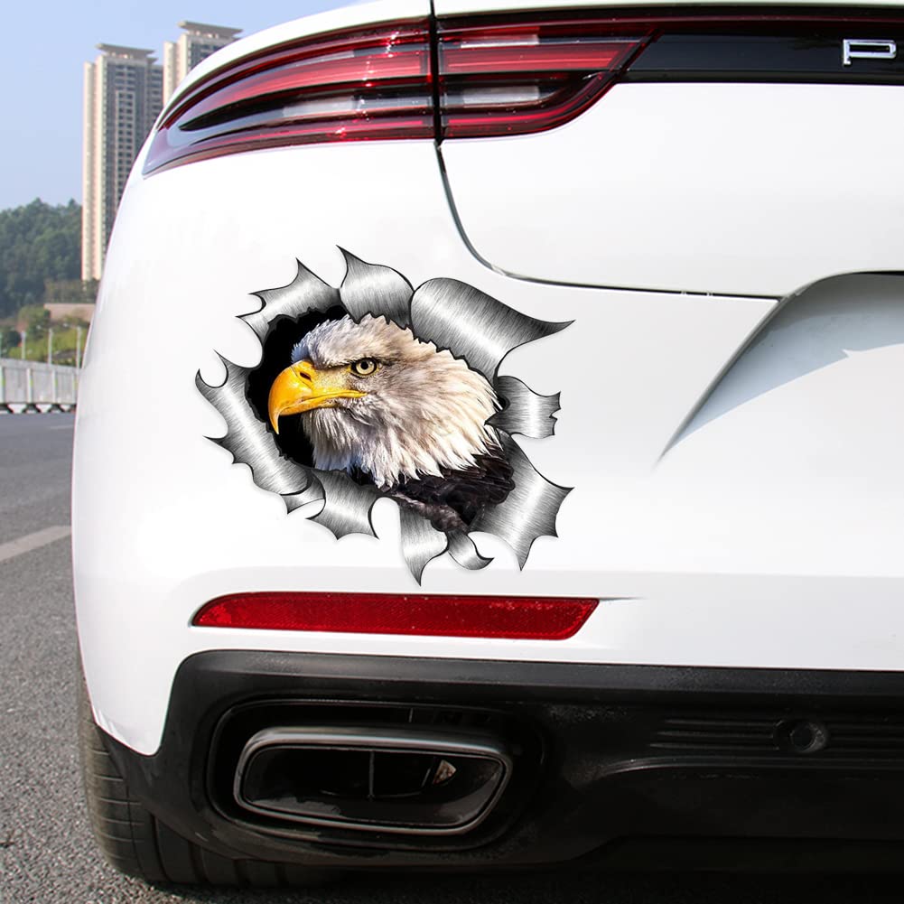 Pegatina L Coche Pegatina 3D De Águila Para Coches - 15x15cm - Vinilo  Resistente - Diseño Rasgado Pegatinas Personalizadas Para Coche, image size:1001x1001