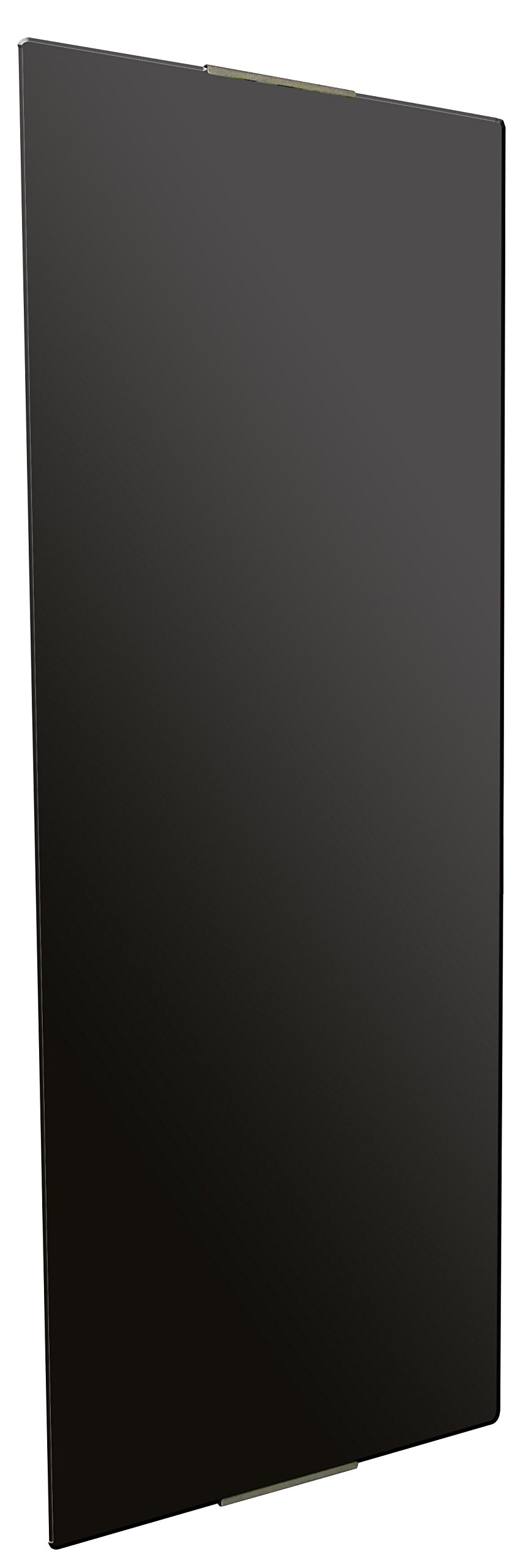 CHEMIN'ARTE Scaldasalviette riscaldato electtrico 1200W - Radiatore verticale - 120 x 6 x 46 cm - IP24 - nero - Design moderno, kit di installazione
