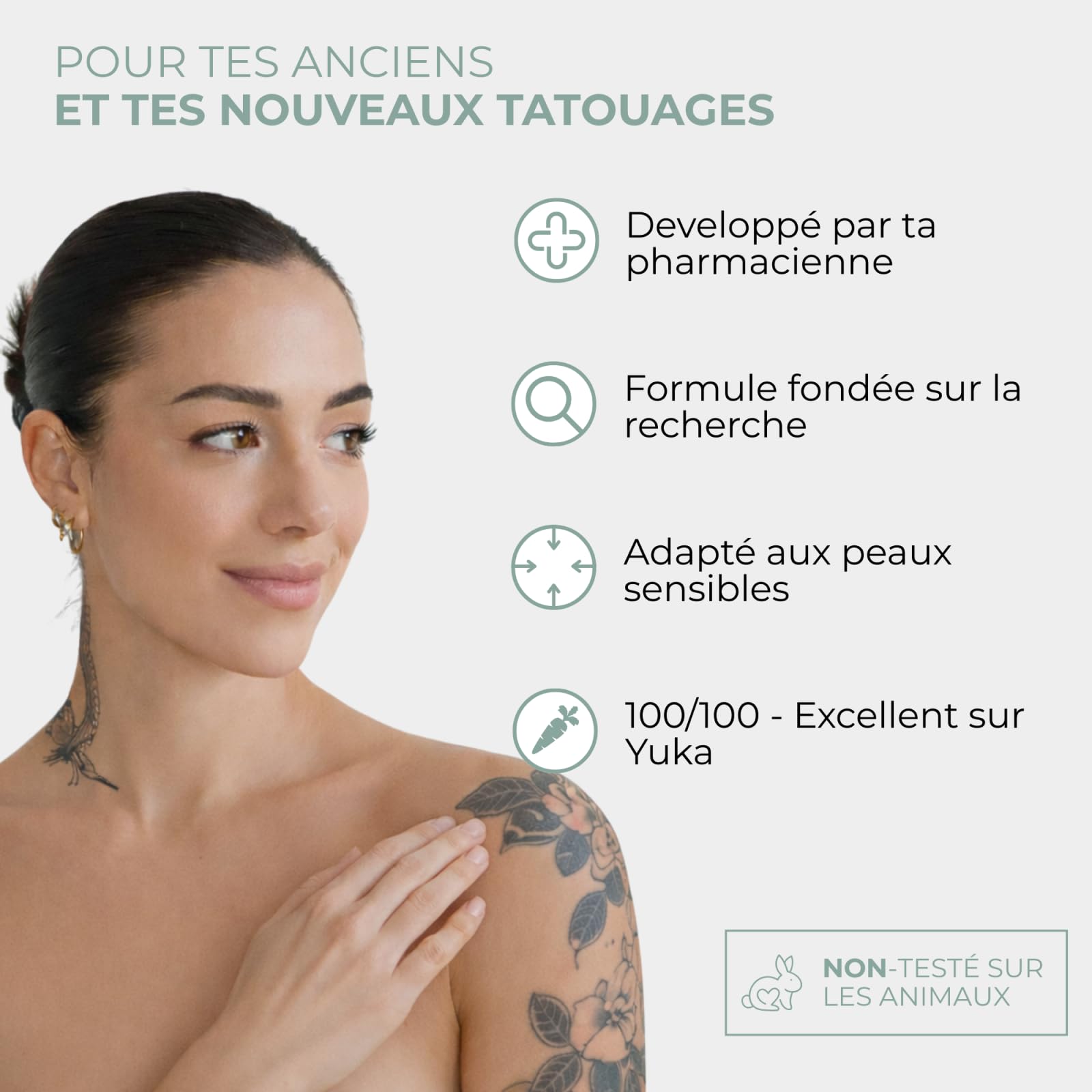 Baume Réparateur Tatouage,Crème de Soin pour Tatouage,Baume Hydratant Naturel,Soin Cicatrisant Accéléré,Améliore la Couleur,Non Grasse,Crème Professionnelle pour Tatouages Neufs et Anciens